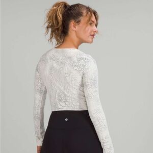 lululemon athletica White and Gray Women's Top